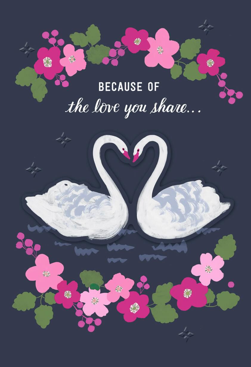 Two Hearts Happier Anniversary Card