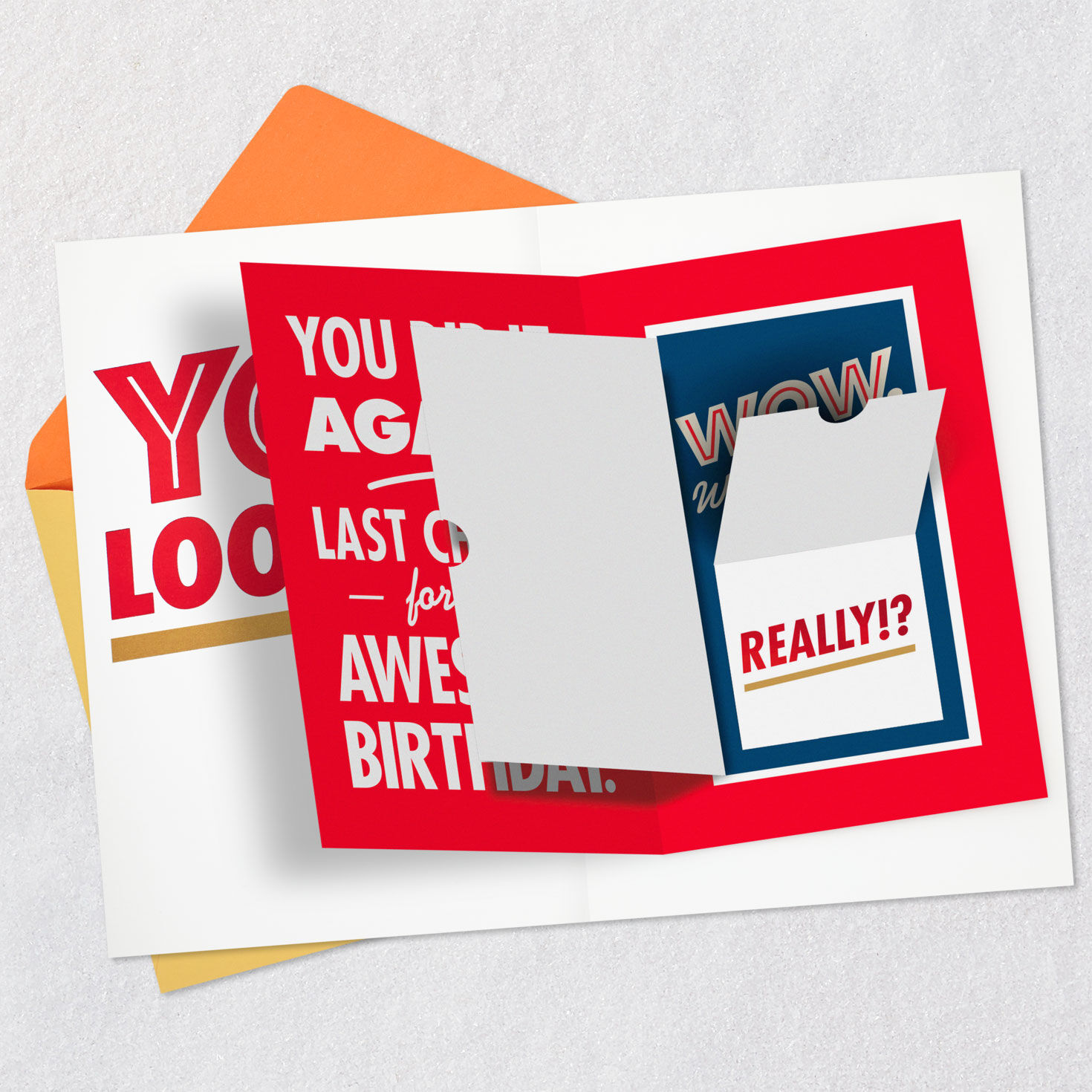 Do Not Look Funny Birthday Card with Mini Cards, , large image number 8