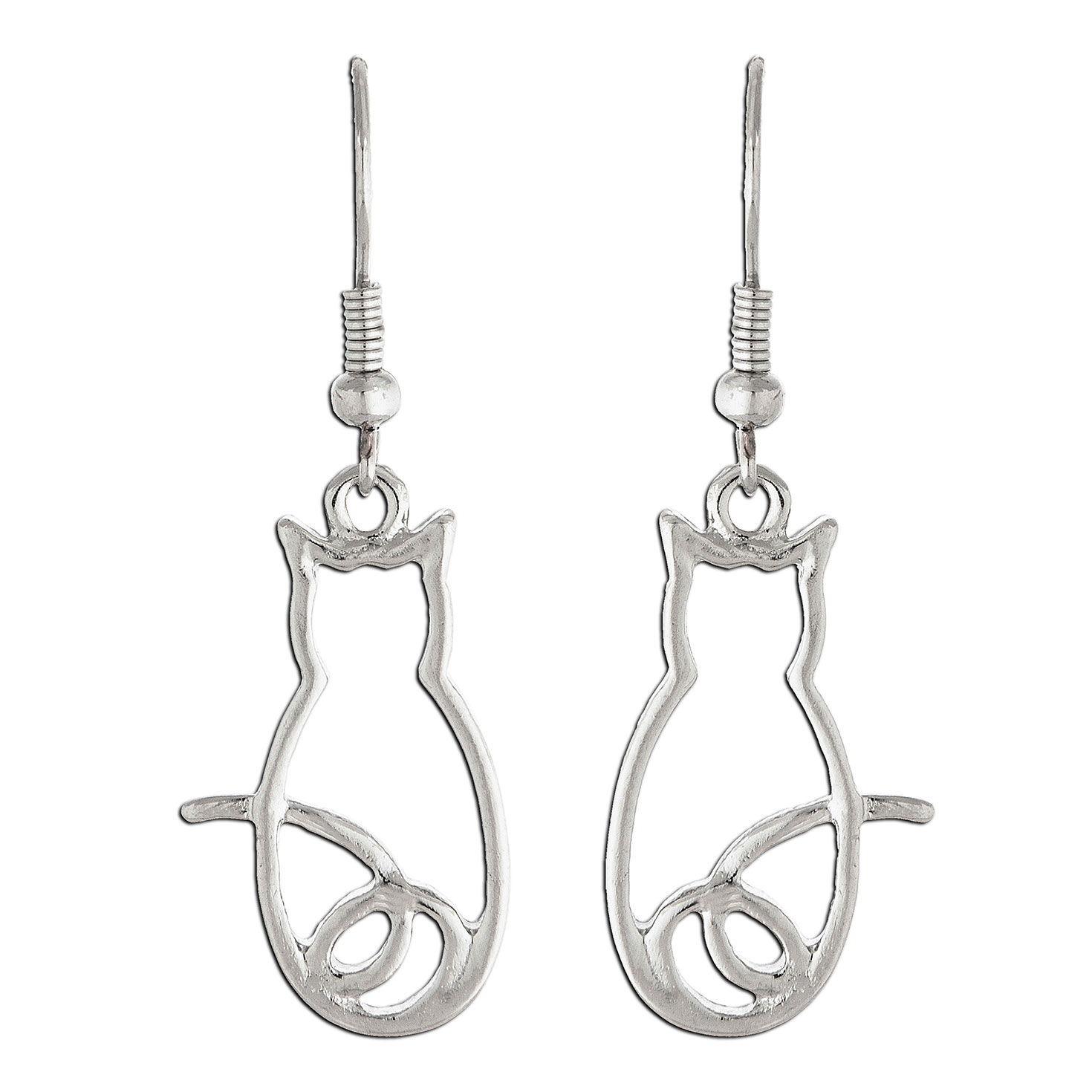 Rain Jewelry Silver Cat Silhouette Earrings for only USD 13.00 | Hallmark