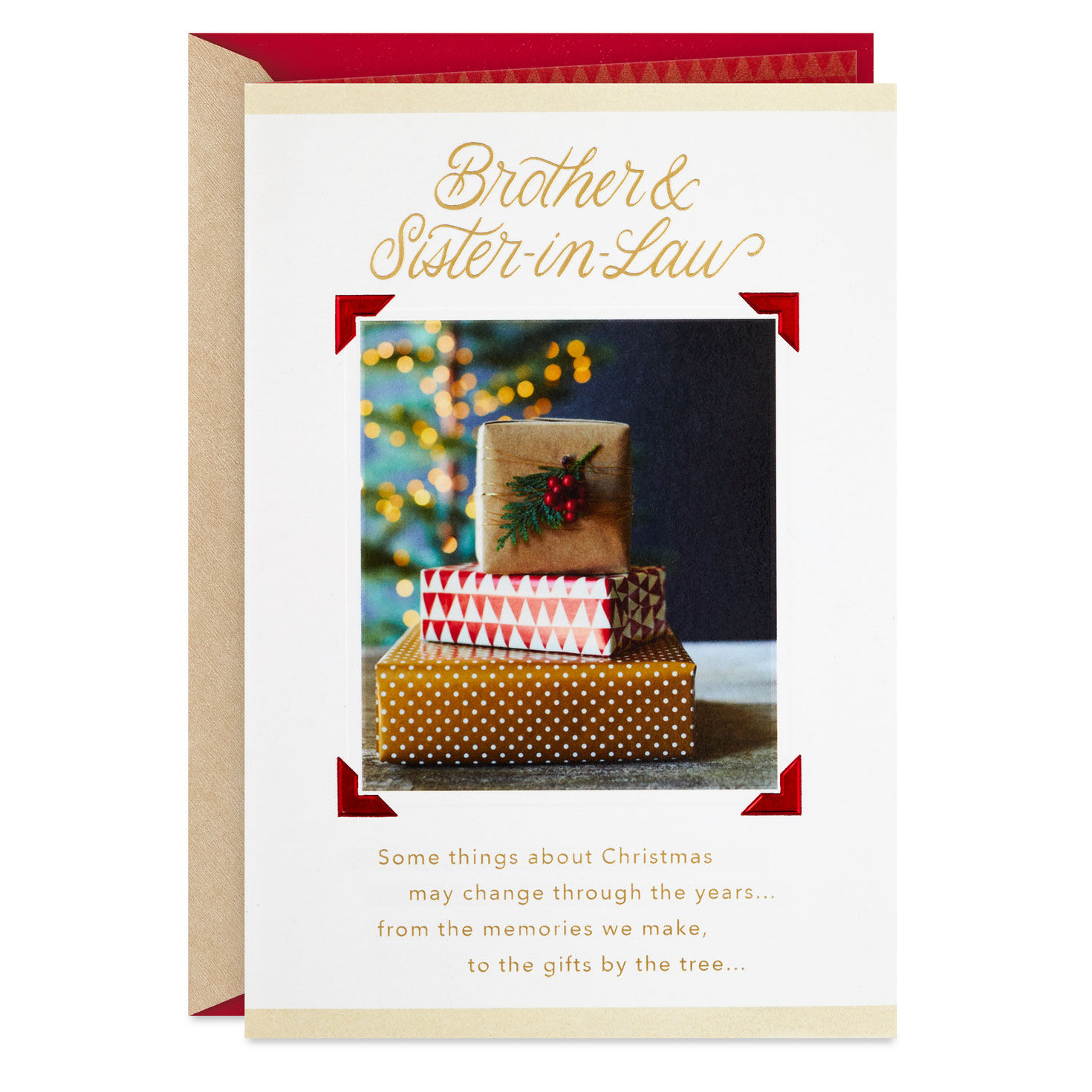 Love Connects Us Christmas Card for Brother and Sister-in-Law