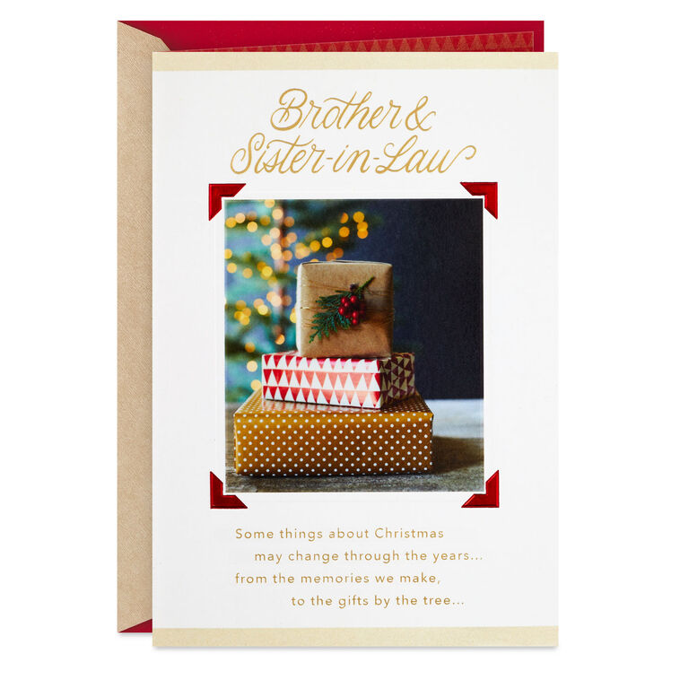 Love Connects Us Christmas Card for Brother and Sister-in-Law