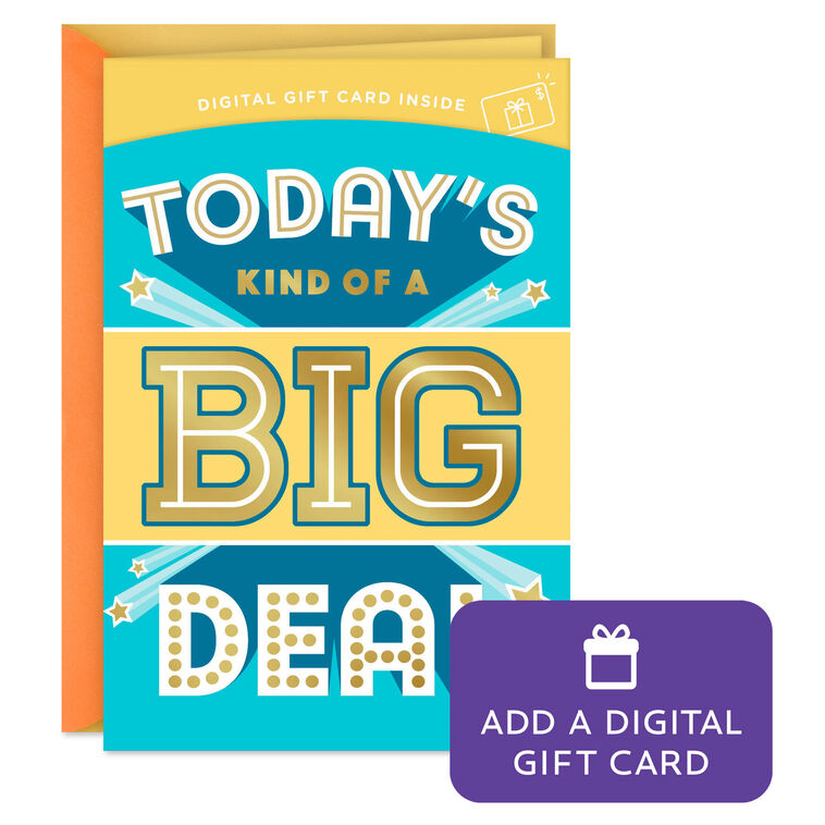You're Kind of a Big Deal Gift Card Greeting Birthday Card for Kids