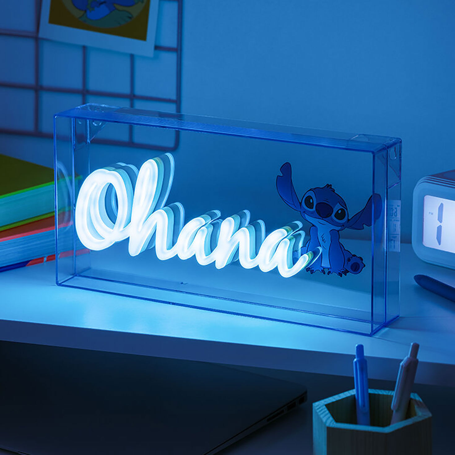 Paladone Disney Stitch Ohana LED Neon Light Decorative Accessories Hallmark