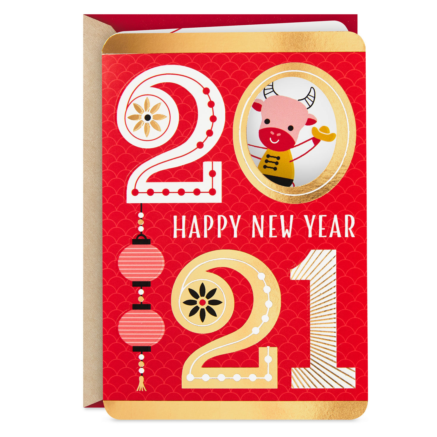 Year Of The Ox 2021 Chinese New Year Card Greeting Cards Hallmark Wonderful vintage happy new year card! year of the ox 2021 chinese new year card