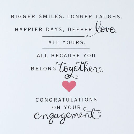 When It's Right Engagement Congratulations Card, 