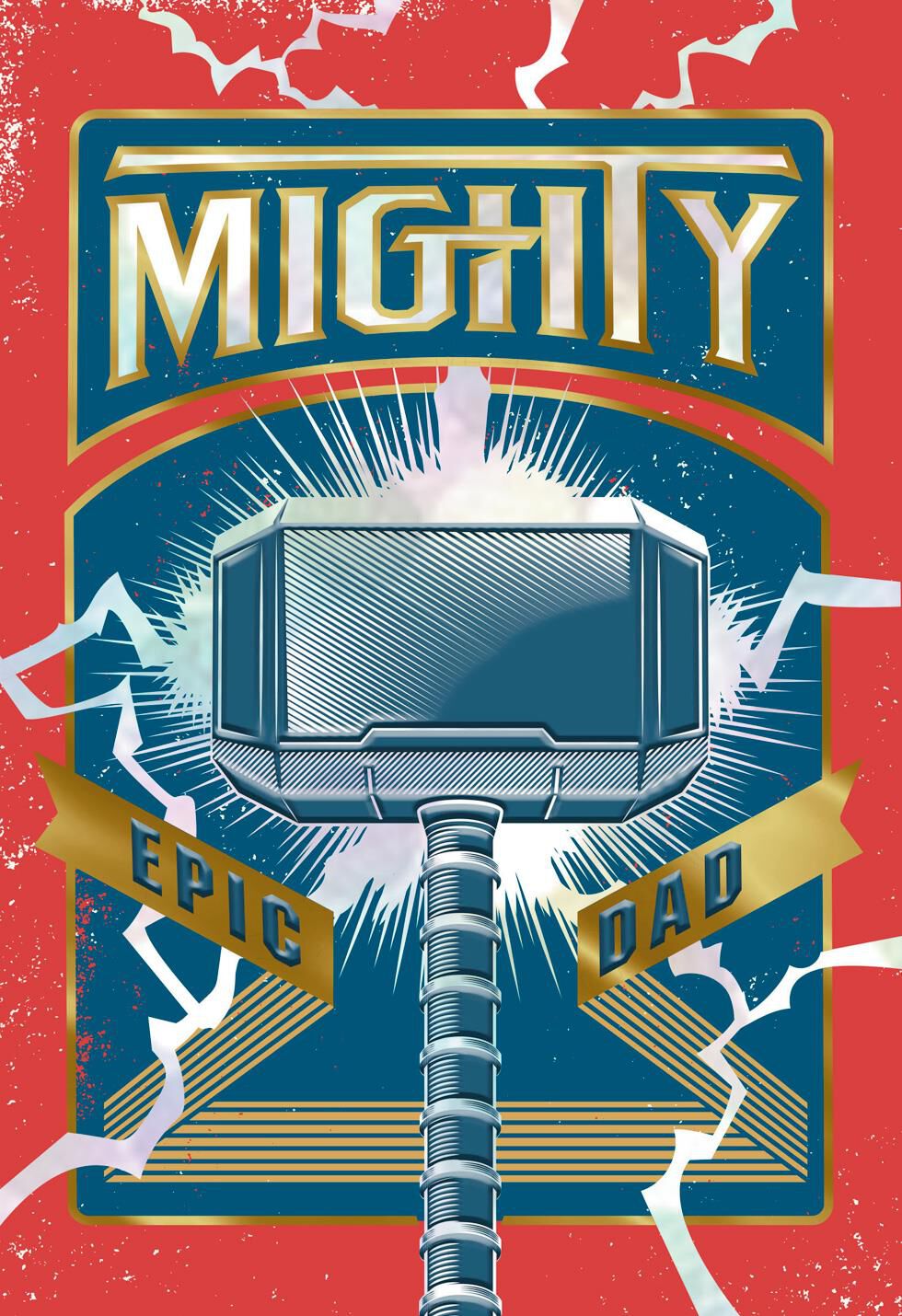 Marvel Thor Mjölnir Epic Dad Father's Day Card