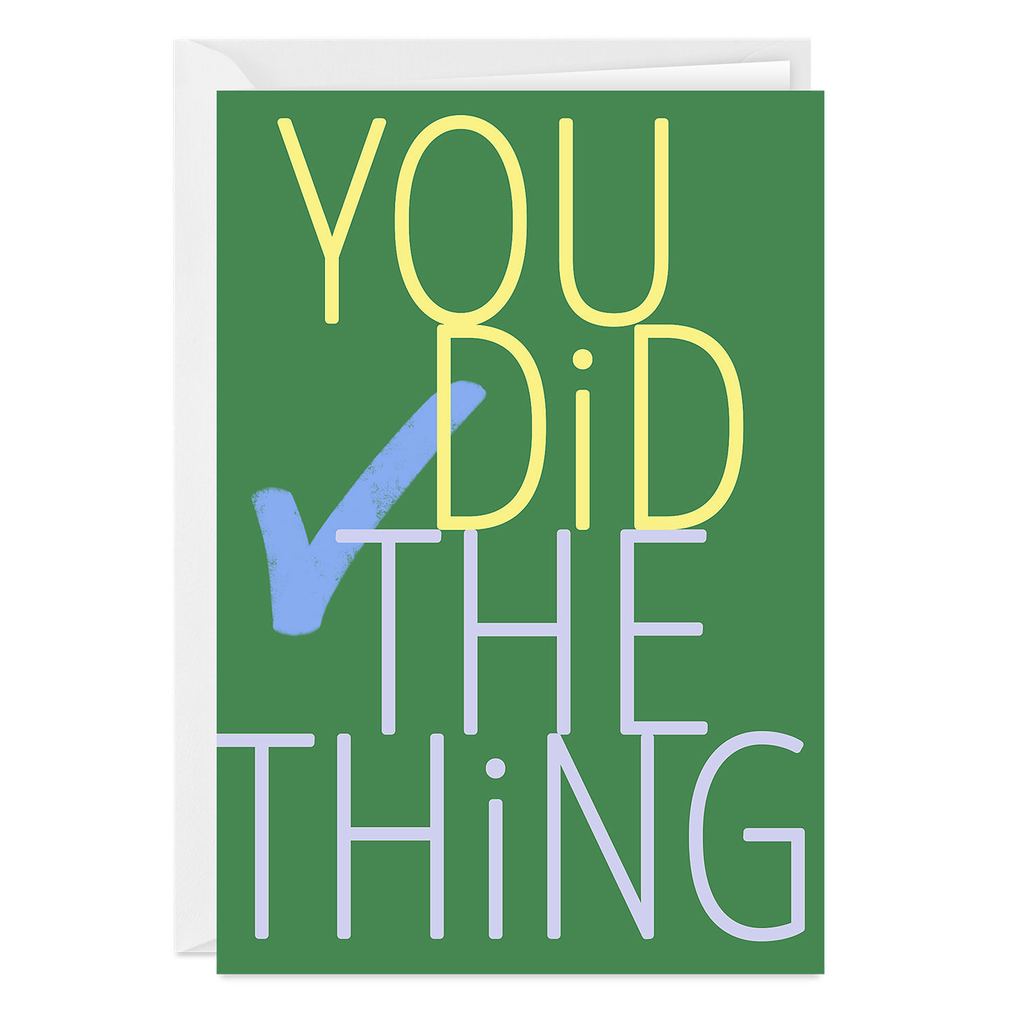 You Did the Thing Custom Congratulations Card