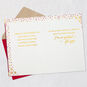 Red and Gold Lettering Friend Christmas Card Open card with envelope image number 4