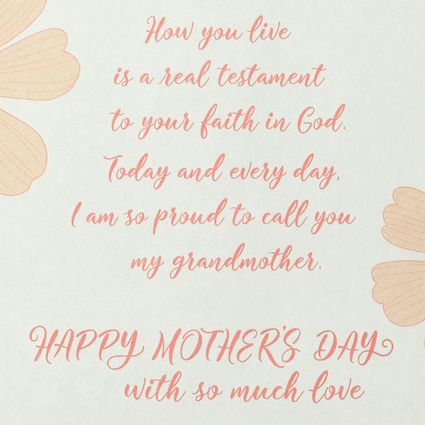Floral Charm Mother's Day Card for Grandmother Sentiment image number 3