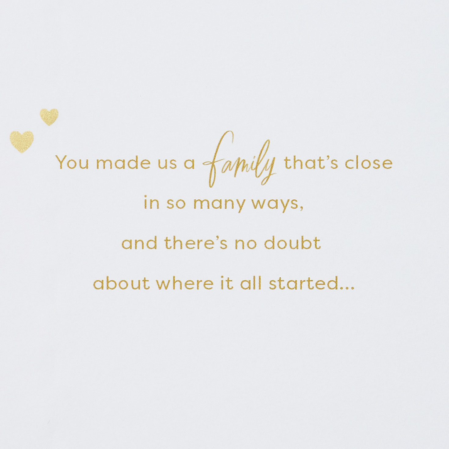 Ripples on Gold Anniversary Card for Parents Sentiment image number 2