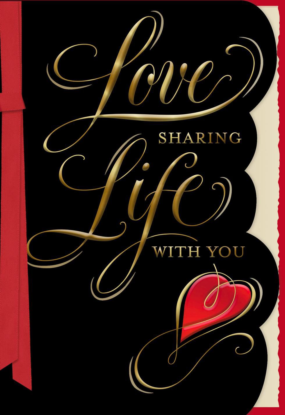 Love Sharing Life With You Valentine's Day Card