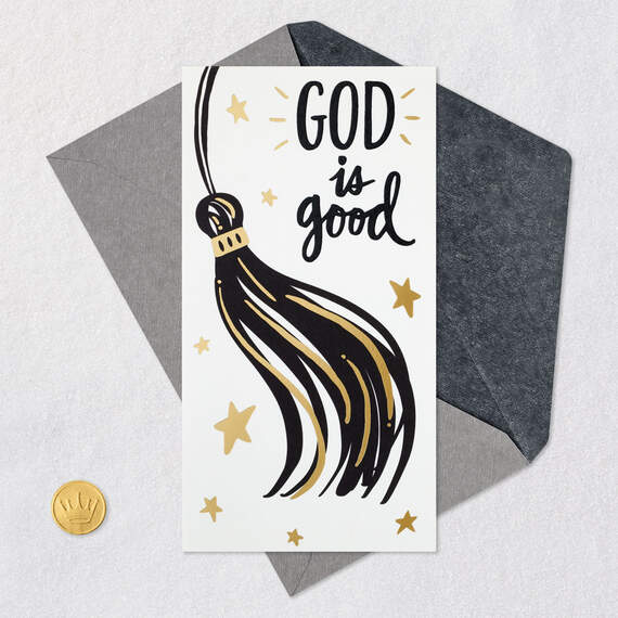God Is Good Religious Money Holder Graduation Card, , large image number 6