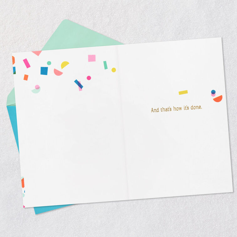 That's How It's Done Congratulations Card, , large image number 3