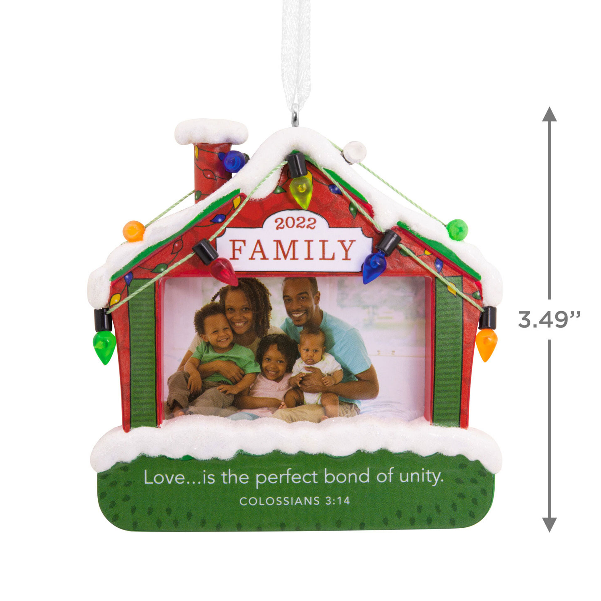 2022 Picture Frame Christmas Ornament DaySpring Family Religious 2022 Photo Frame Hallmark Ornament Gift