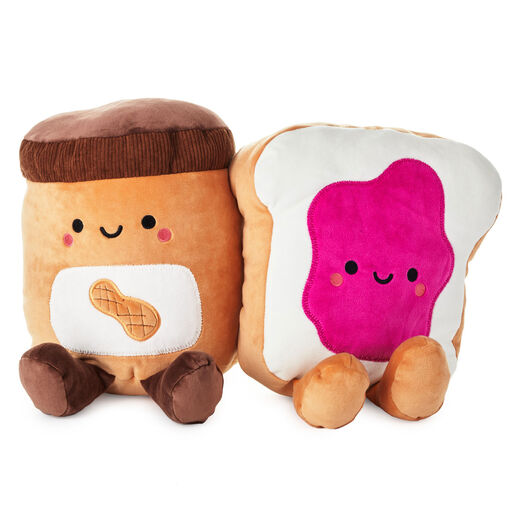 Large Better Together Peanut Butter and Jelly Magnetic Plush, 12", 