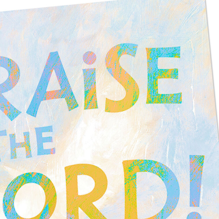 Praise the Lord Hands 99-cent Birthday Card Card Front Detail image number 4