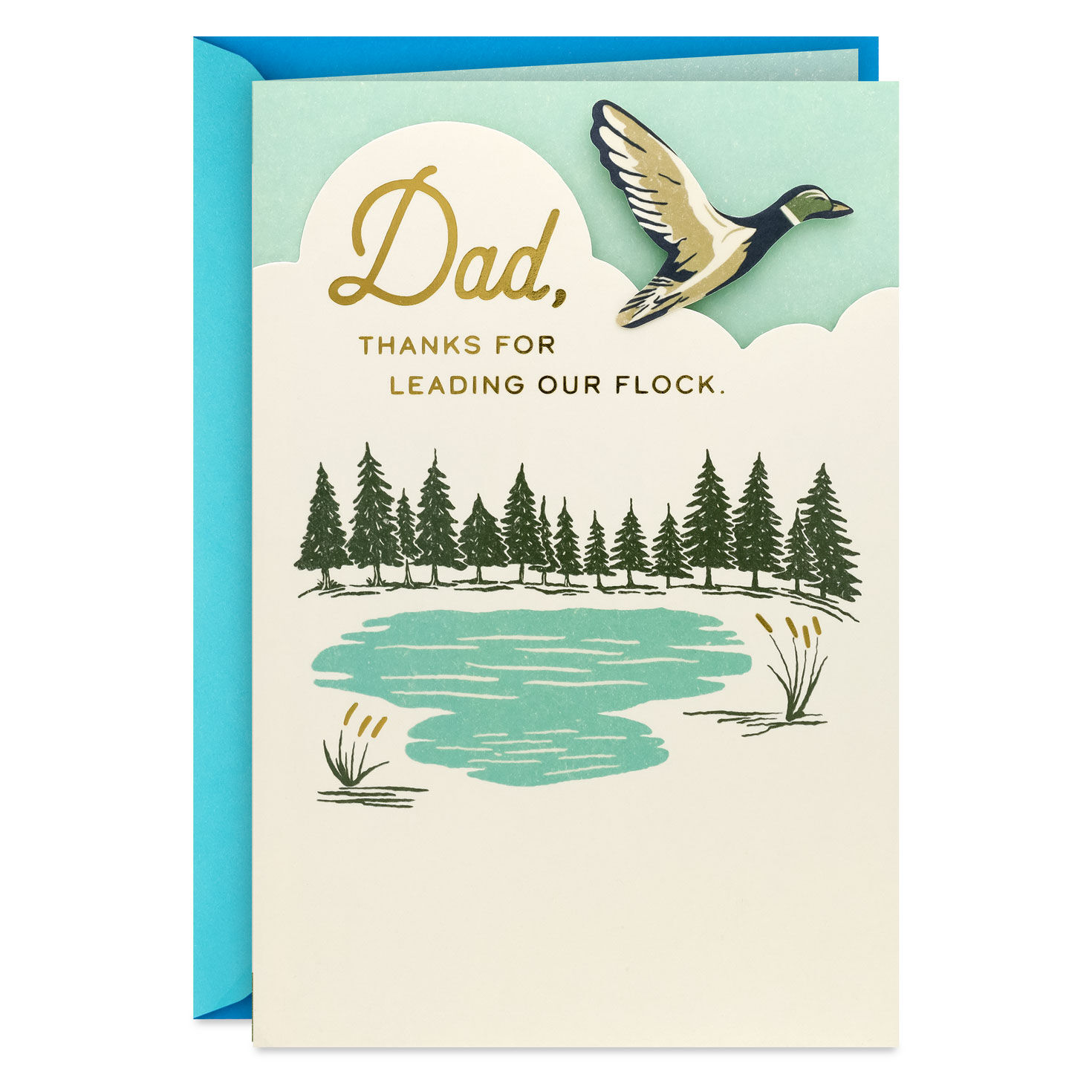 Thanks for Leading Our Flock Father's Day Card for Dad From All