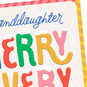 Colorful Letters Christmas Card for Granddaughter Card Front Detail image number 4