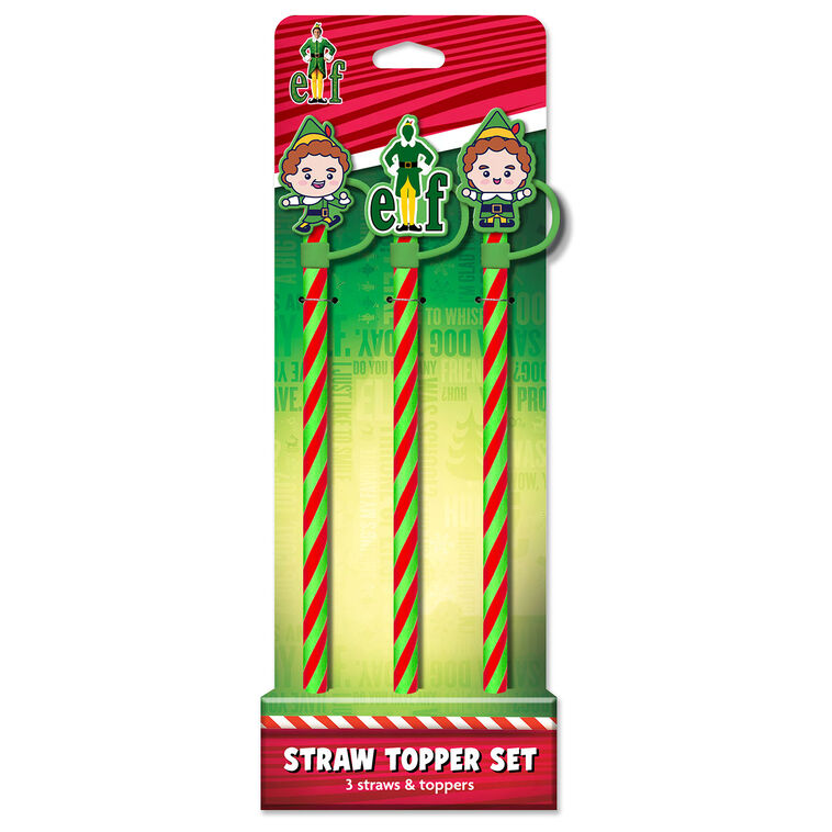Spoontiques Elf Straw Toppers, Set of 3