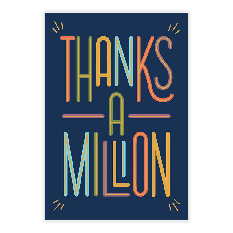 Thanks a Million Thank You eCard, , large image number 2