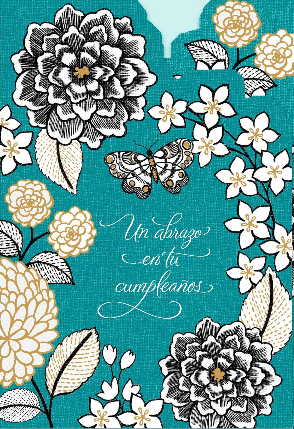 You Are a Blessing Flowers Spanish-Language Birthday Card