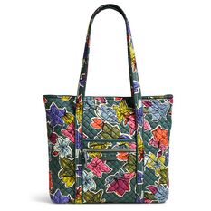 Vera Bradley Iconic Vera Tote Bag in Falling Flowers - Handbags ...