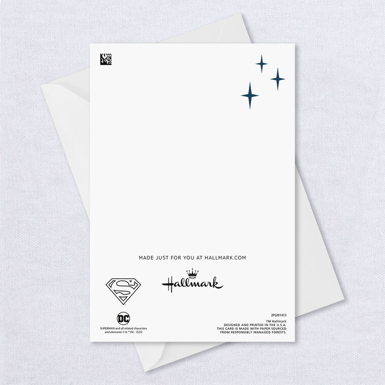 Personalized DC™ Superman™ Logo Photo Card, , large image number 3