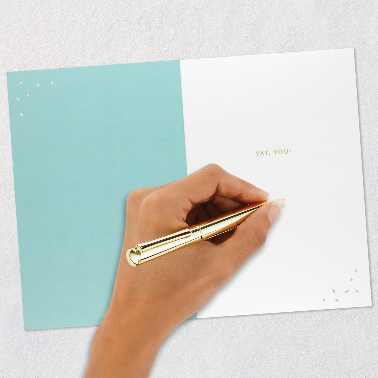 Rainbow Mortarboard Caps Graduation Card Signing card image number 6