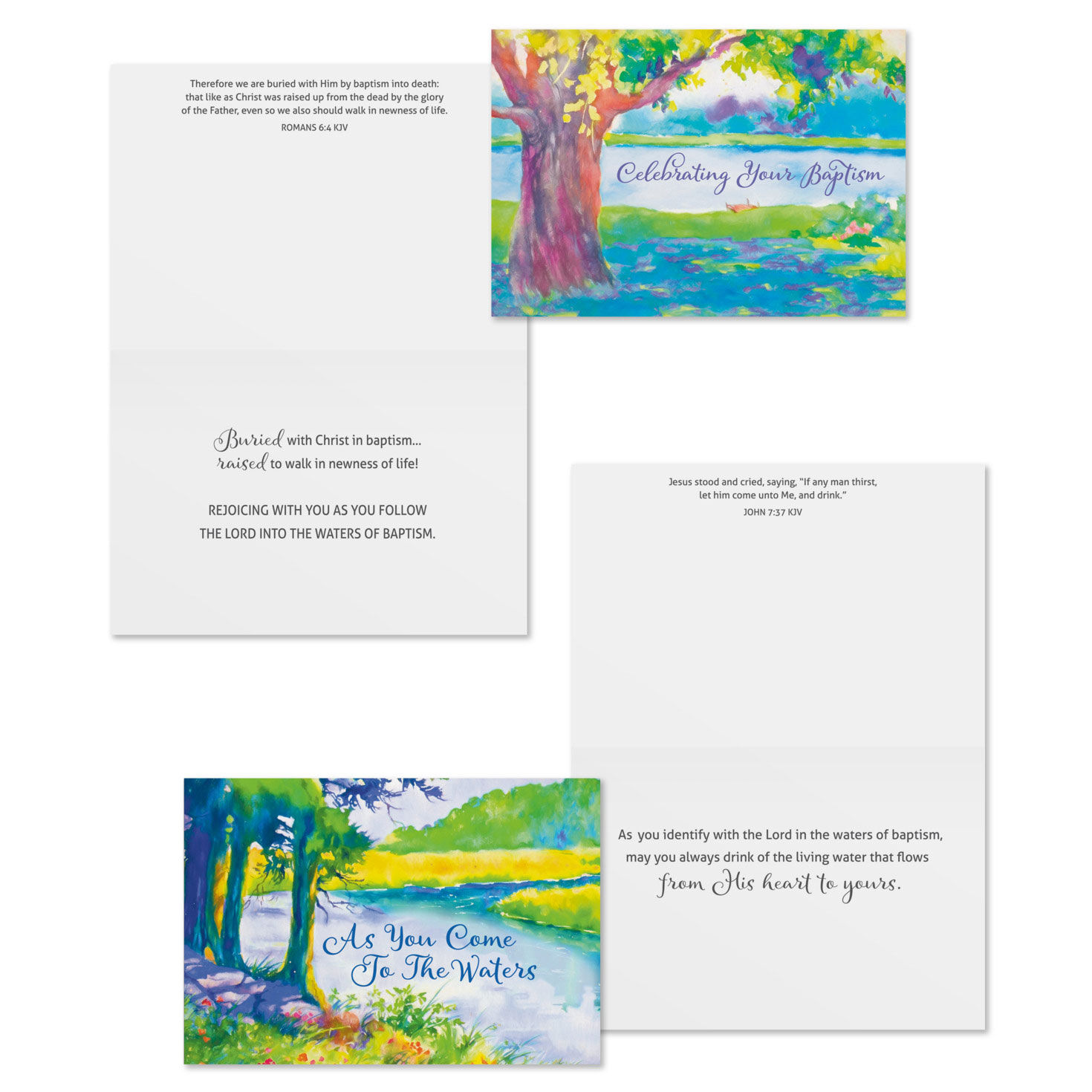 Step of Faith DaySpring Baptism Cards Assortment Card Front with Sentiment image number 3