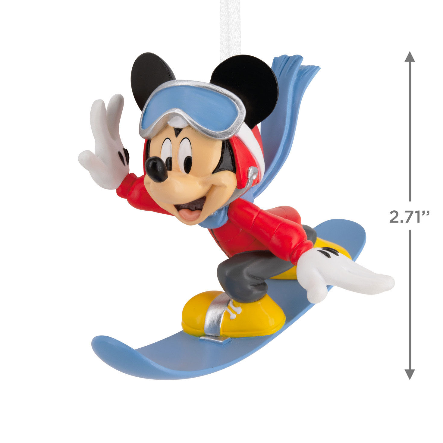 Disney Mickey Mouse Snowboarding Hallmark Ornament - Hallmark