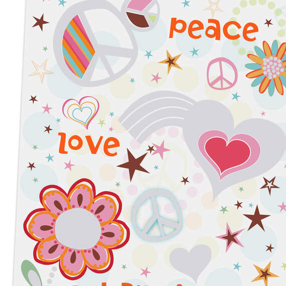 Peace, Love and Happiness Birthday Card, , large image number 4