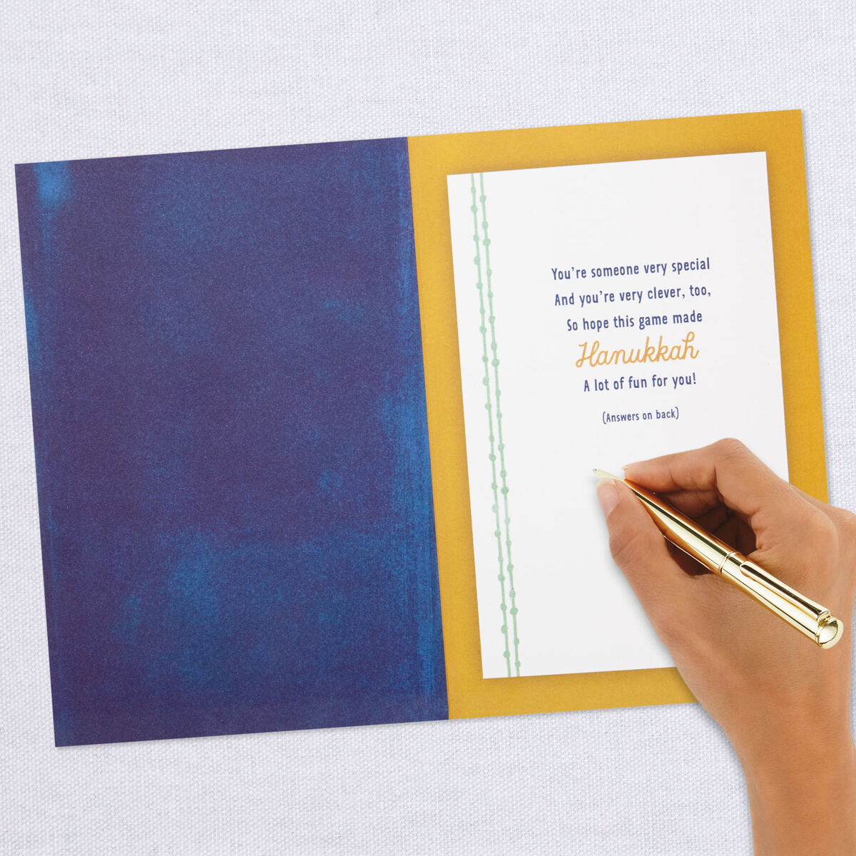 8 Days Word Game Hanukkah Card Greeting Cards Hallmark