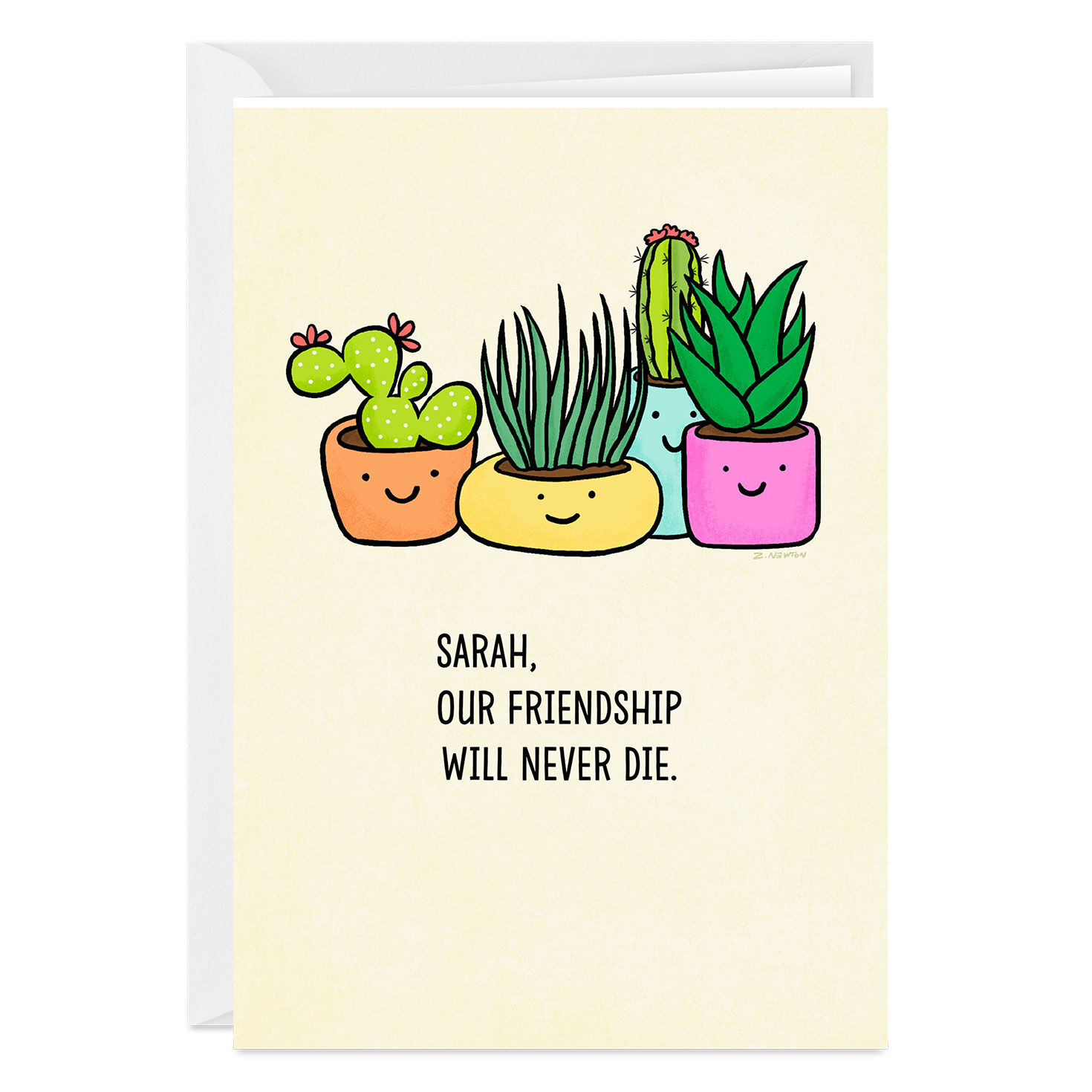 Plants Funny Custom Friendship Card