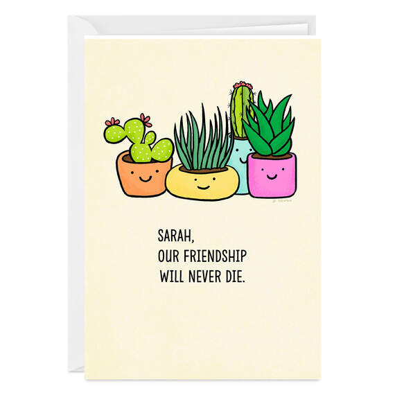 Plants Funny Folded Friendship Photo Card