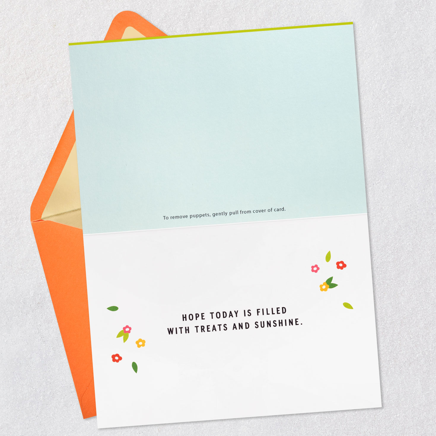 Treats and Sunshine Easter Card With Felt Finger Puppets, , large image number 3