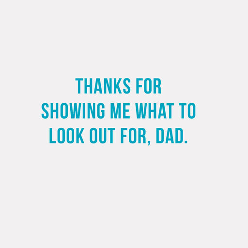 What to Avoid Funny Card for Dad, 