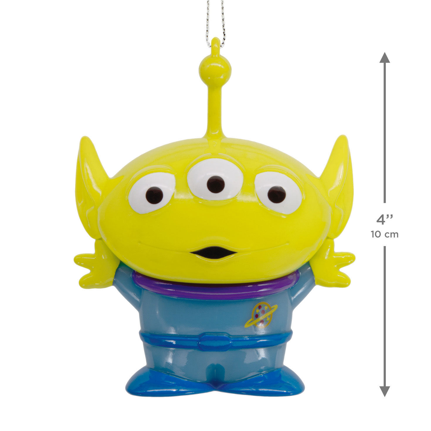 Toy Story Alien Christmas Ornament measurement image number 3