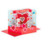 Much Love Dog and Cat With Hearts 3D Pop-Up Valentine's Day Card, , large image number 1