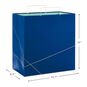 Navy With Gold Extra-Deep Square Gift Bag, 15", , large image number 3