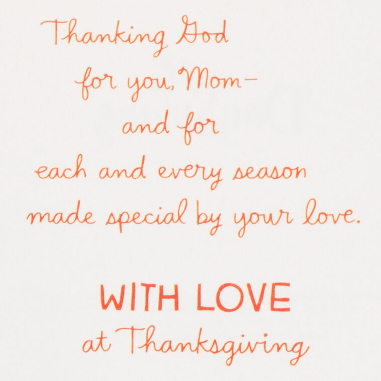 Flowers in Pot Religious Thanksgiving Card for Mom sentiment image number 3
