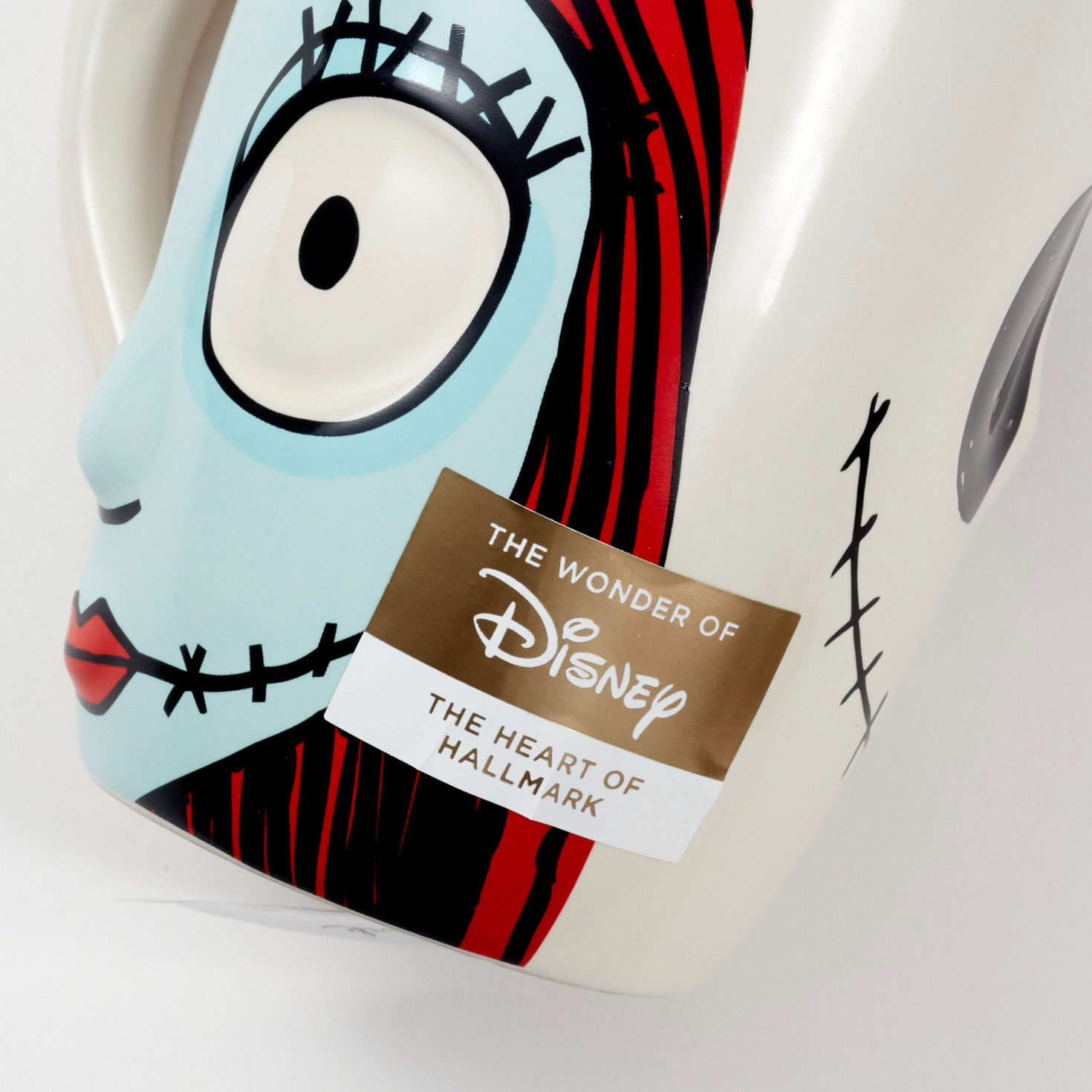 Nightmare Before Christmas Sculpted Jack/Sally Mug closeup view image number 6