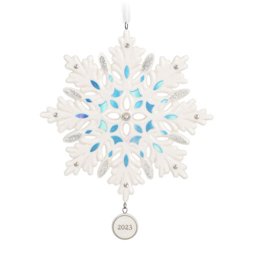 Snowflake 2023 Porcelain Ornament, 