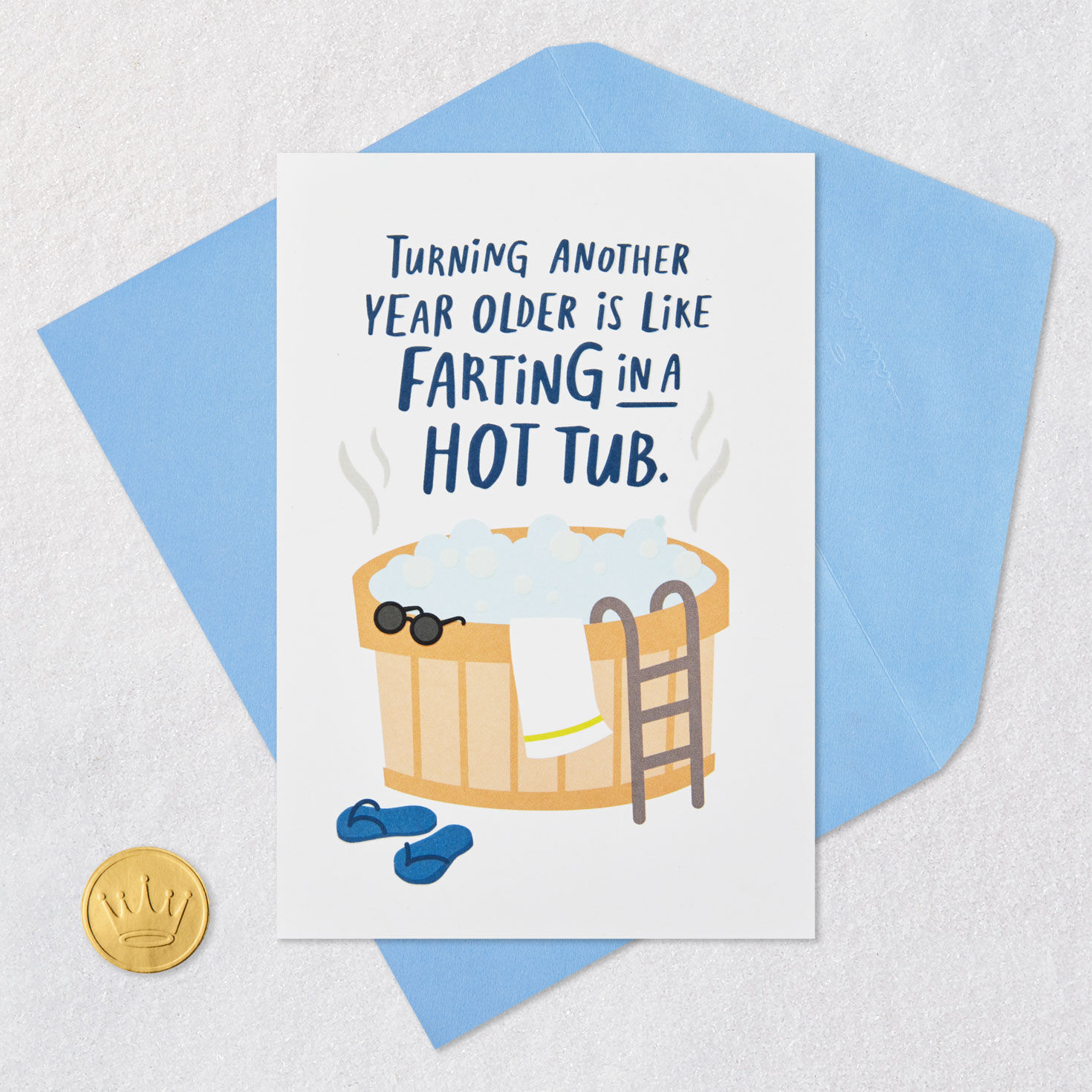 Like Farting in a Hot Tub Funny Birthday Card for only USD 4.49 | Hallmark
