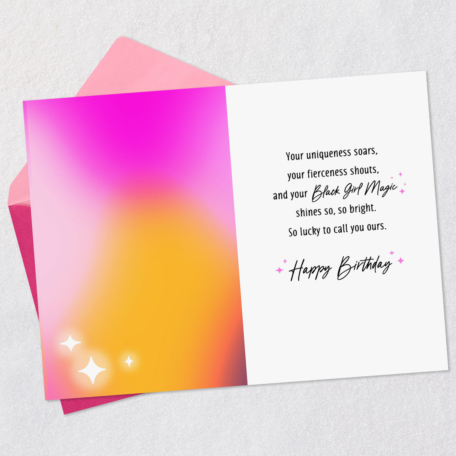 Your Black Girl Magic Shines So Bright Birthday Card for Daughter, , large image number 3