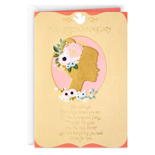 The Unique Person You Are Religious Confirmation Card for Her, 