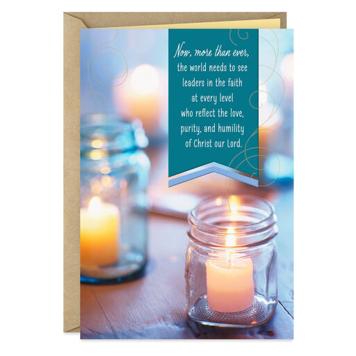 You Reflect the Heart of Christ Religious Clergy Appreciation Card, 