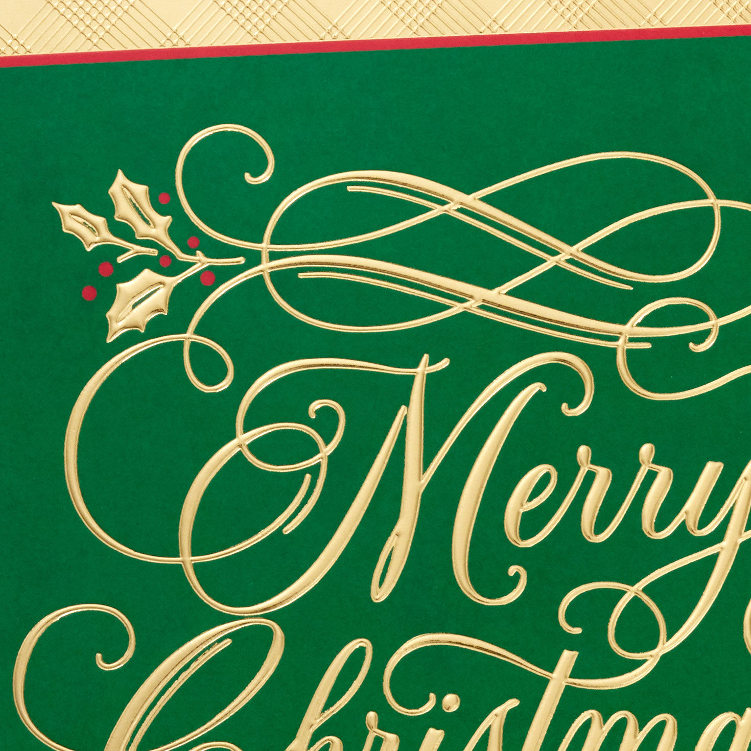 Gold and Green Boxed Christmas Cards Bulk Pack cover detail image number 4