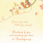 Cute Squirrel Long-Distance Hello Thanksgiving Card, , large image number 2