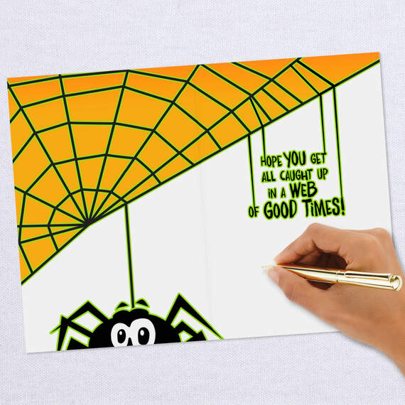 Spiderweb Halloween Card With Maze Activity, , large image number 6