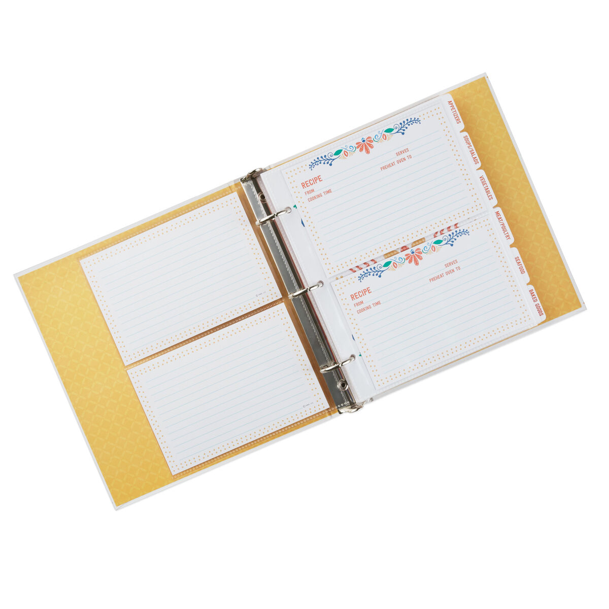 Big, Happy Life Recipe Book With Wooden Spoon Recipe Organizers